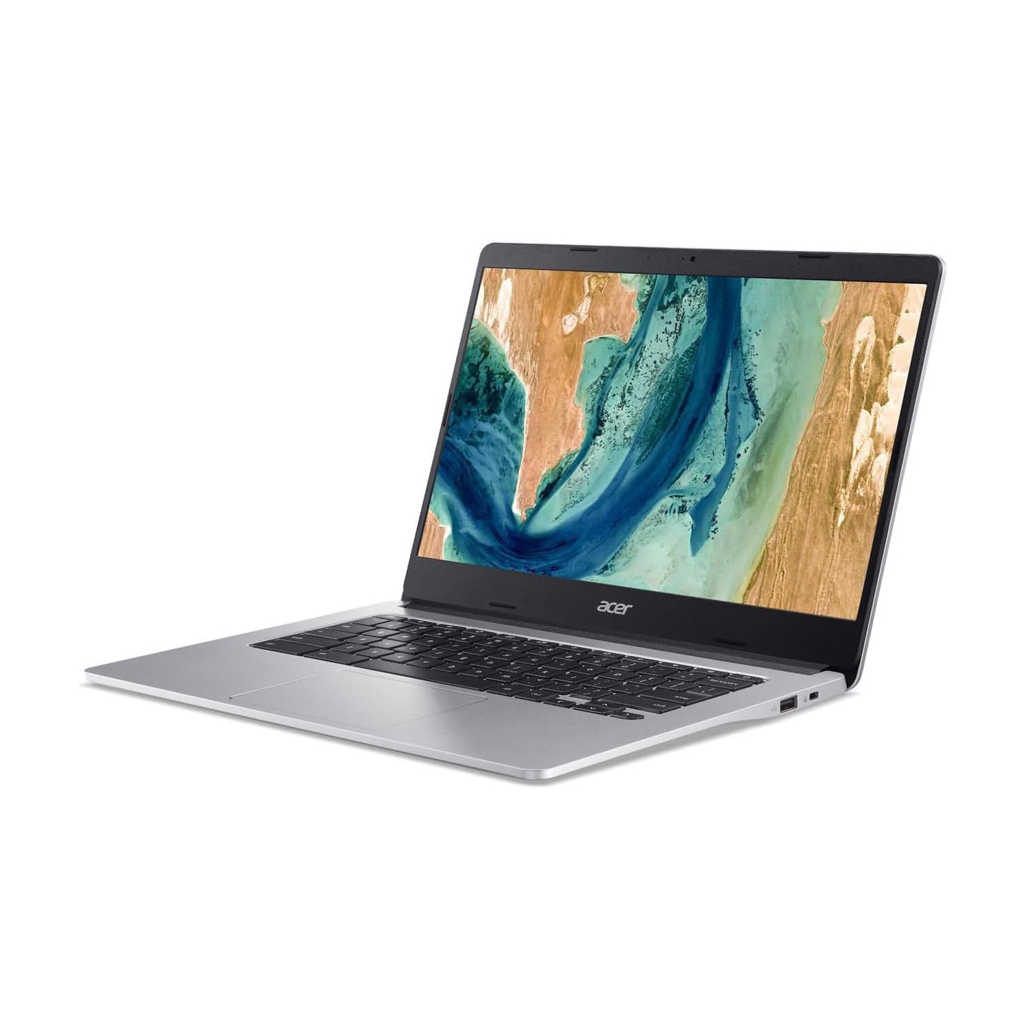 Refurbished Acer CB314-2HT-K4YL 14" FHD Touchscreen MediaTek MT8183 2GHz MediaTek Mali-G72 MP3 8GB RAM 128GB SSD Chrome OS Pure Silver