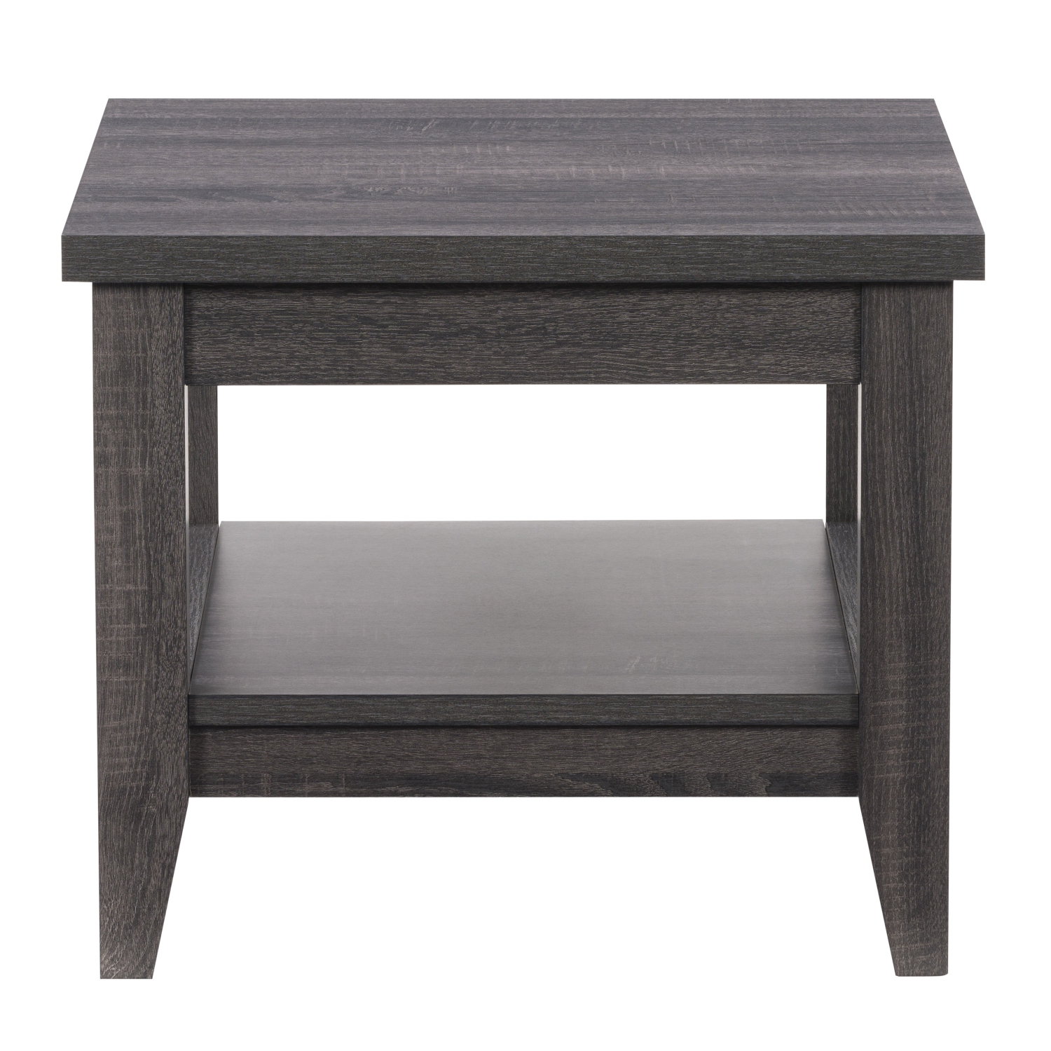 CorLiving LHW-710-E Hollywood Dark Grey SideTable with Shelf
