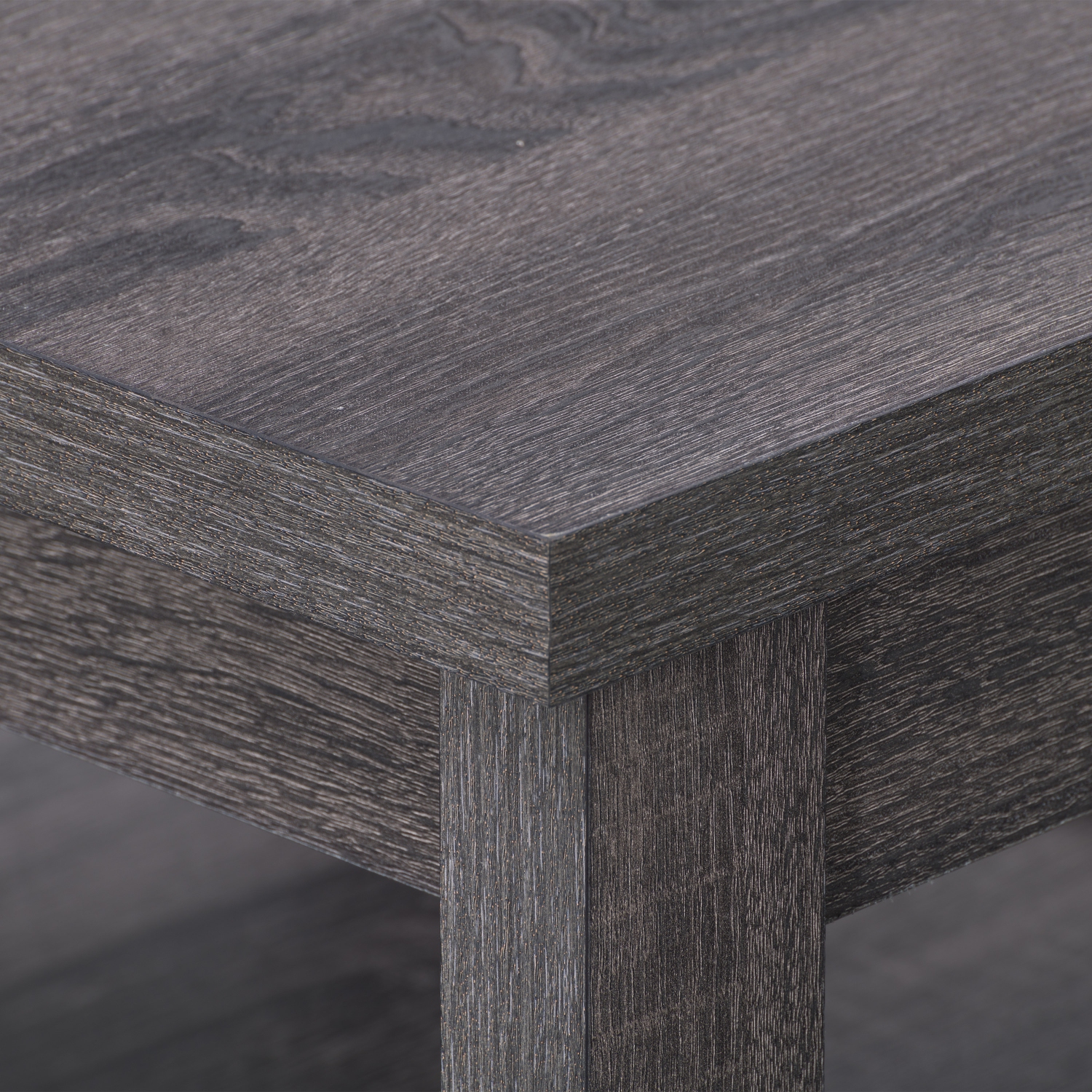 CorLiving LHW-710-E Hollywood Dark Grey SideTable with Shelf