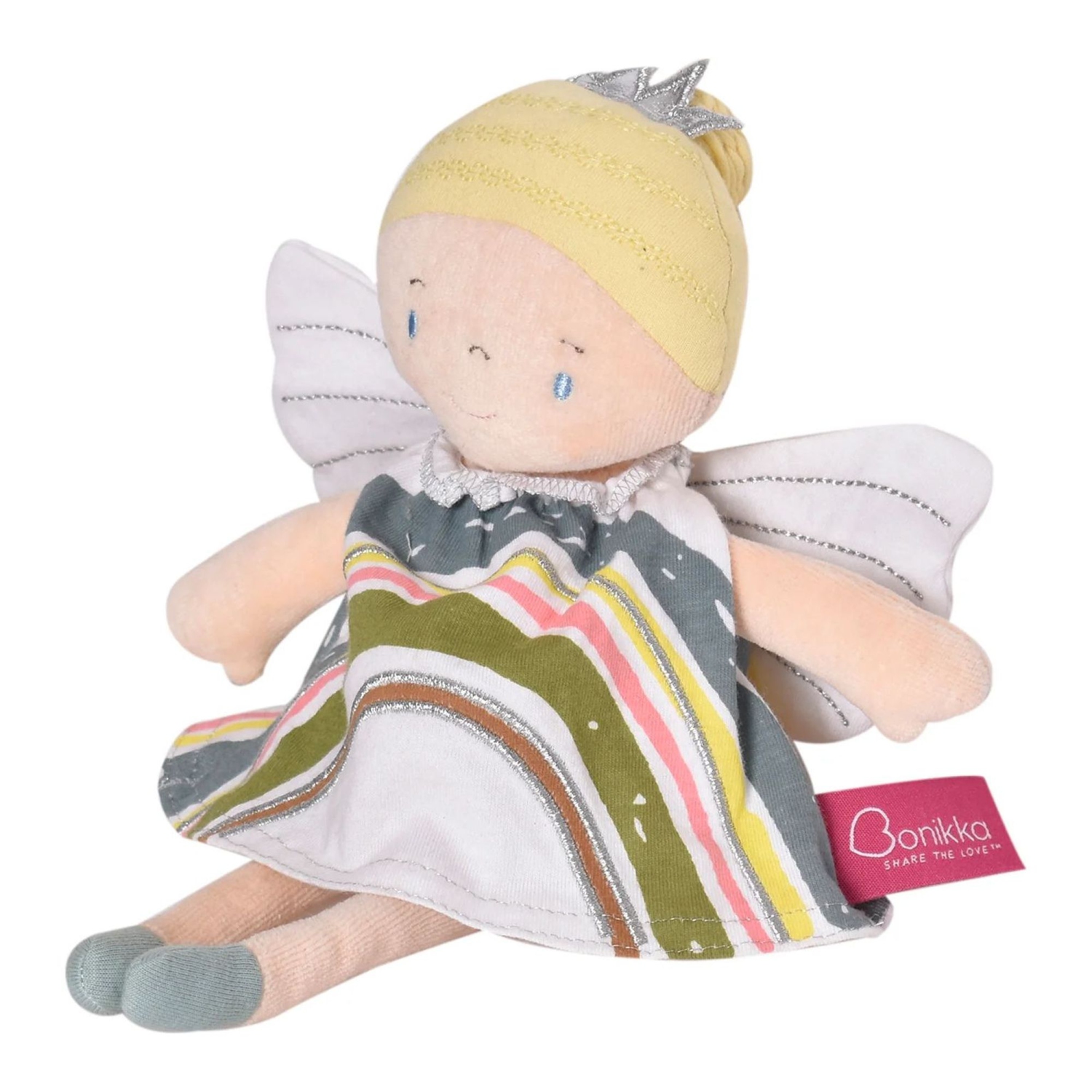 Tikiri Bonikka Collection Soft Body Plush Doll - Blonde Rainbow Fairy