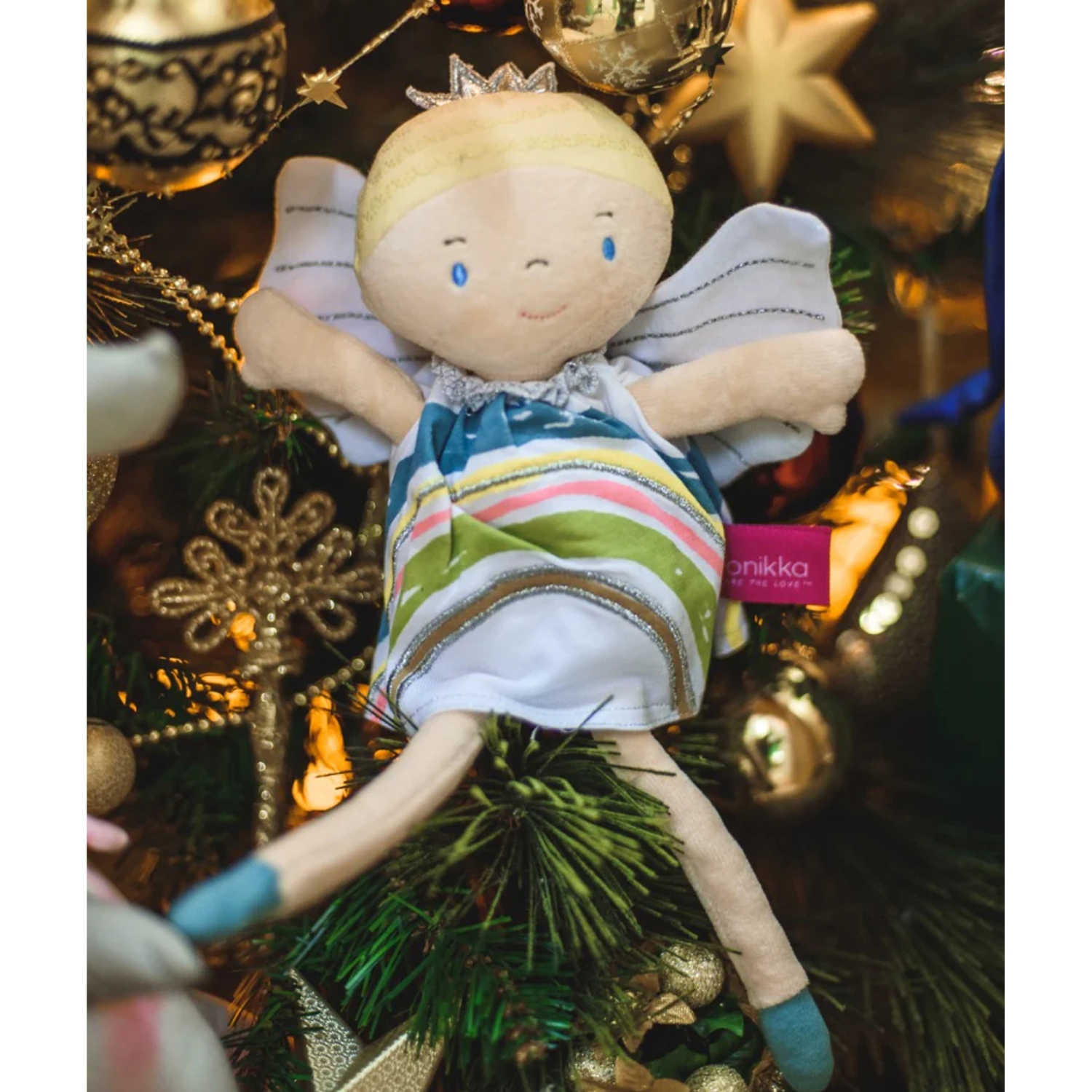 Tikiri Bonikka Collection Soft Body Plush Doll - Blonde Rainbow Fairy