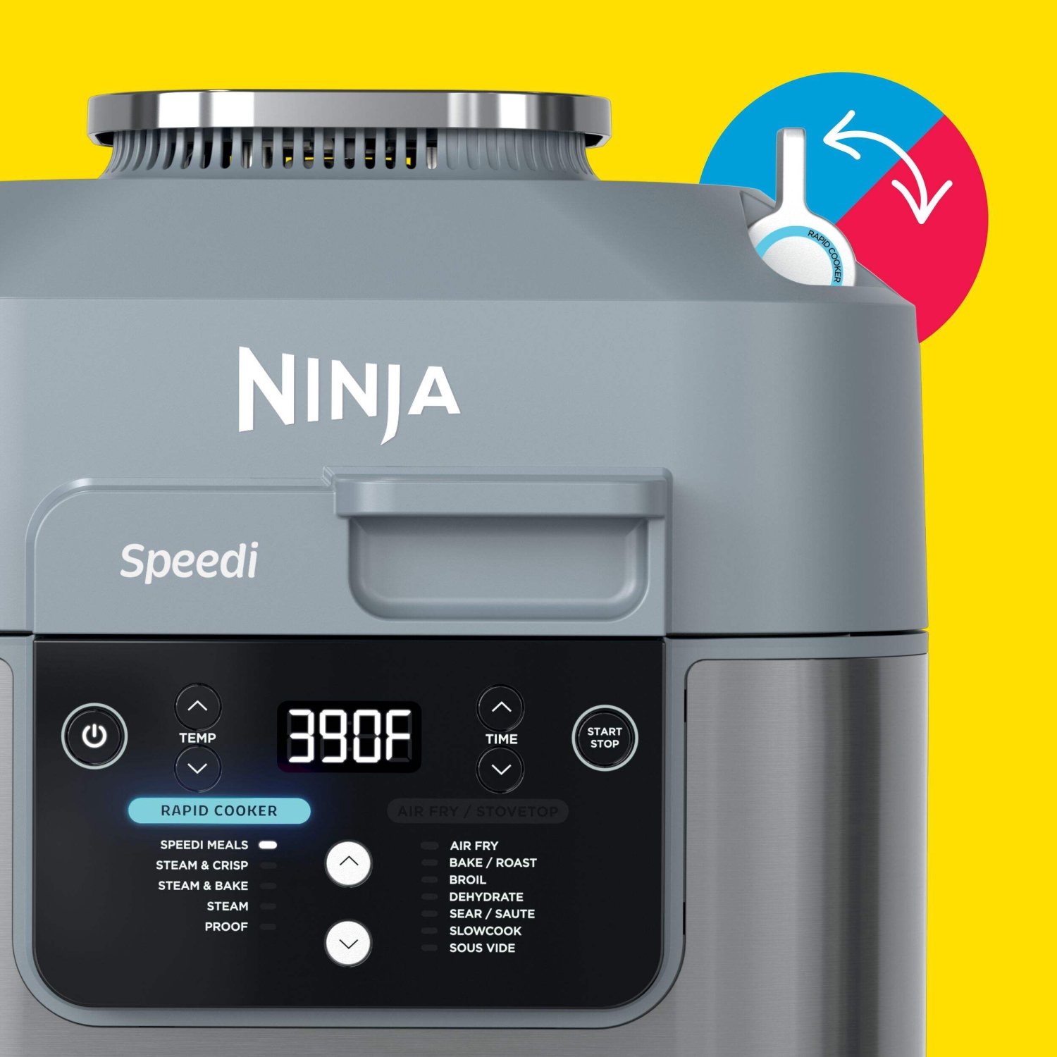 Open Box - Ninja Speedi Rapid Cooker & Air Fryer, 6-Quart Capacity, 12-in-1 Functions to Steam, Bake, Roast, Sear, Sauté, Slow Cook, Sous Vide & More