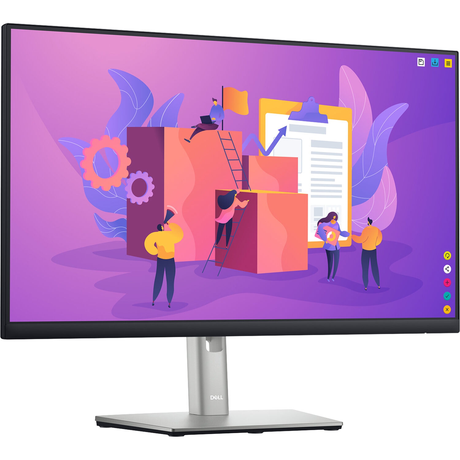 NEW - Dell P2422H 24 inch Full HD IPS LED Monitor - 1920 x 1080, 16.7 million colors, 5ms, HDMI, VGA, Display Port, Tilt, Pivot, Height Adjustable