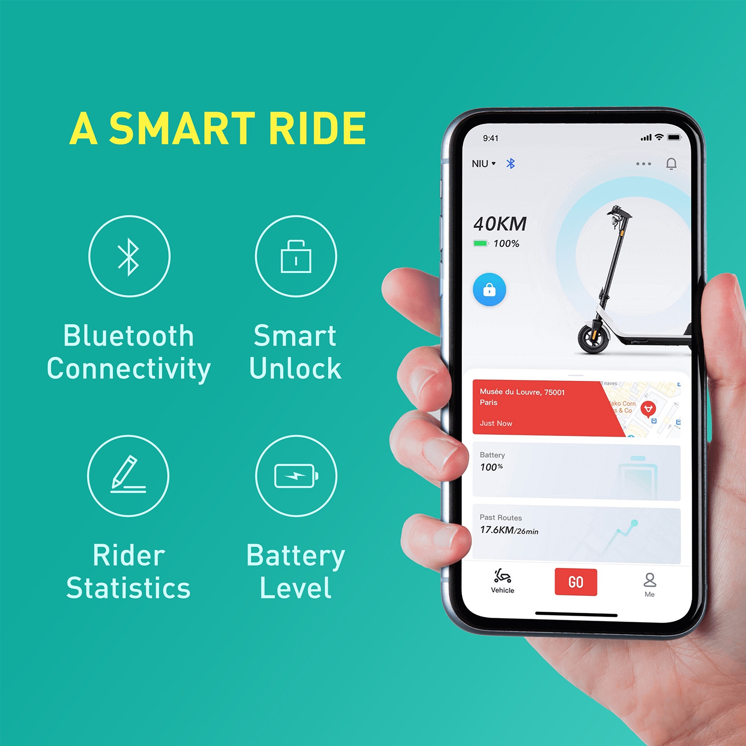 Remis à neuf Bon état - Niu KQi2 Pro 300&nbsp;W scooter électrique Blanc