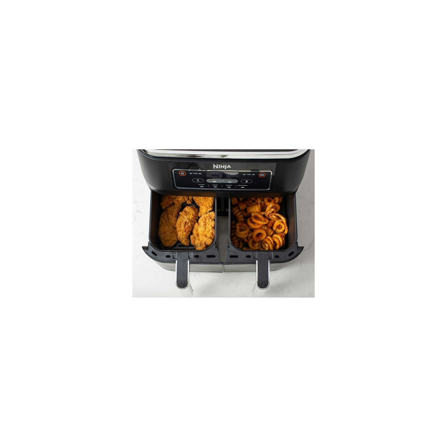 Open Box - Ninja Foodi 4-in-1, 8-qt. 2-Basket Air Fryer with DualZone Technology