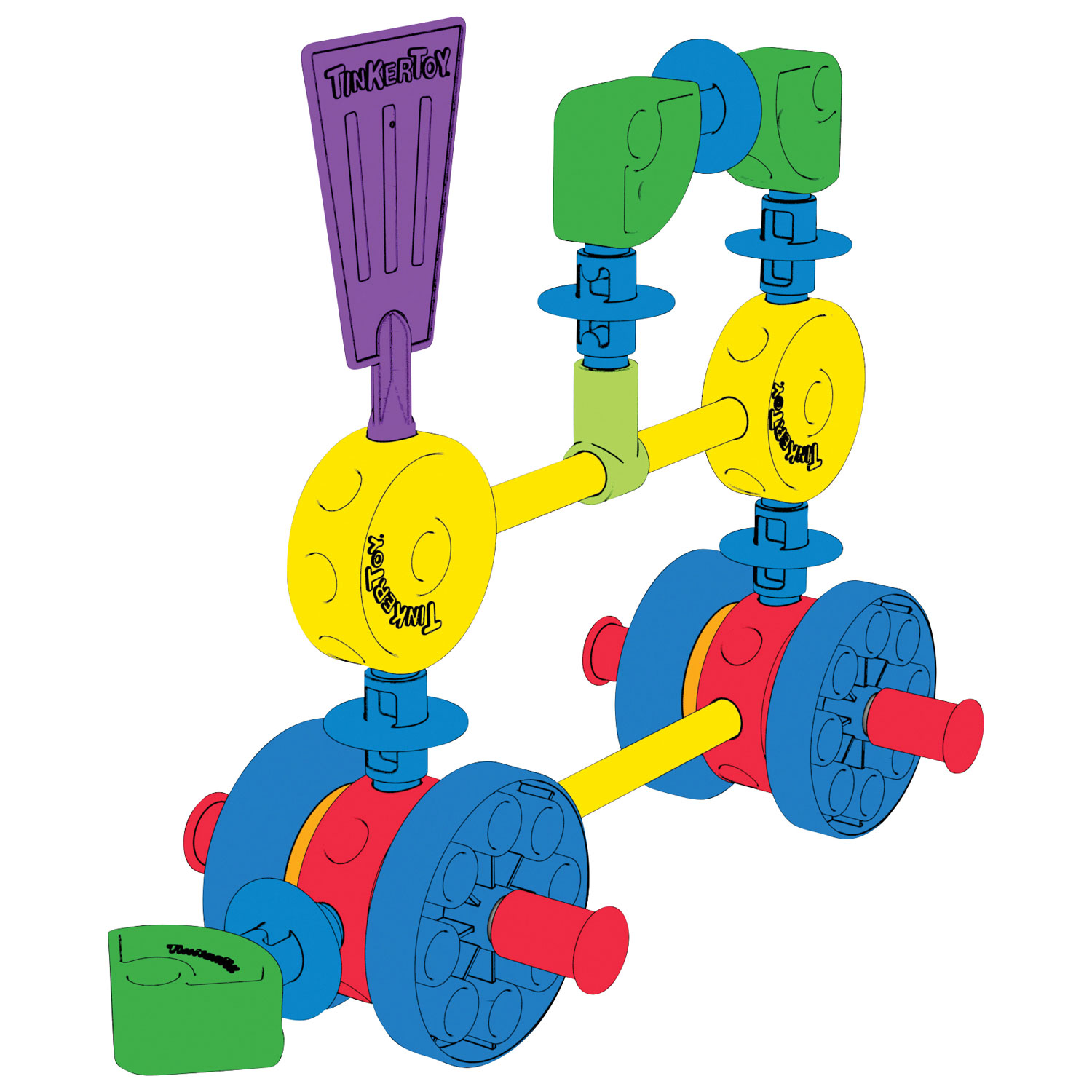 K’NEX Tinkertoy Classic Building Tin - 100 Pieces