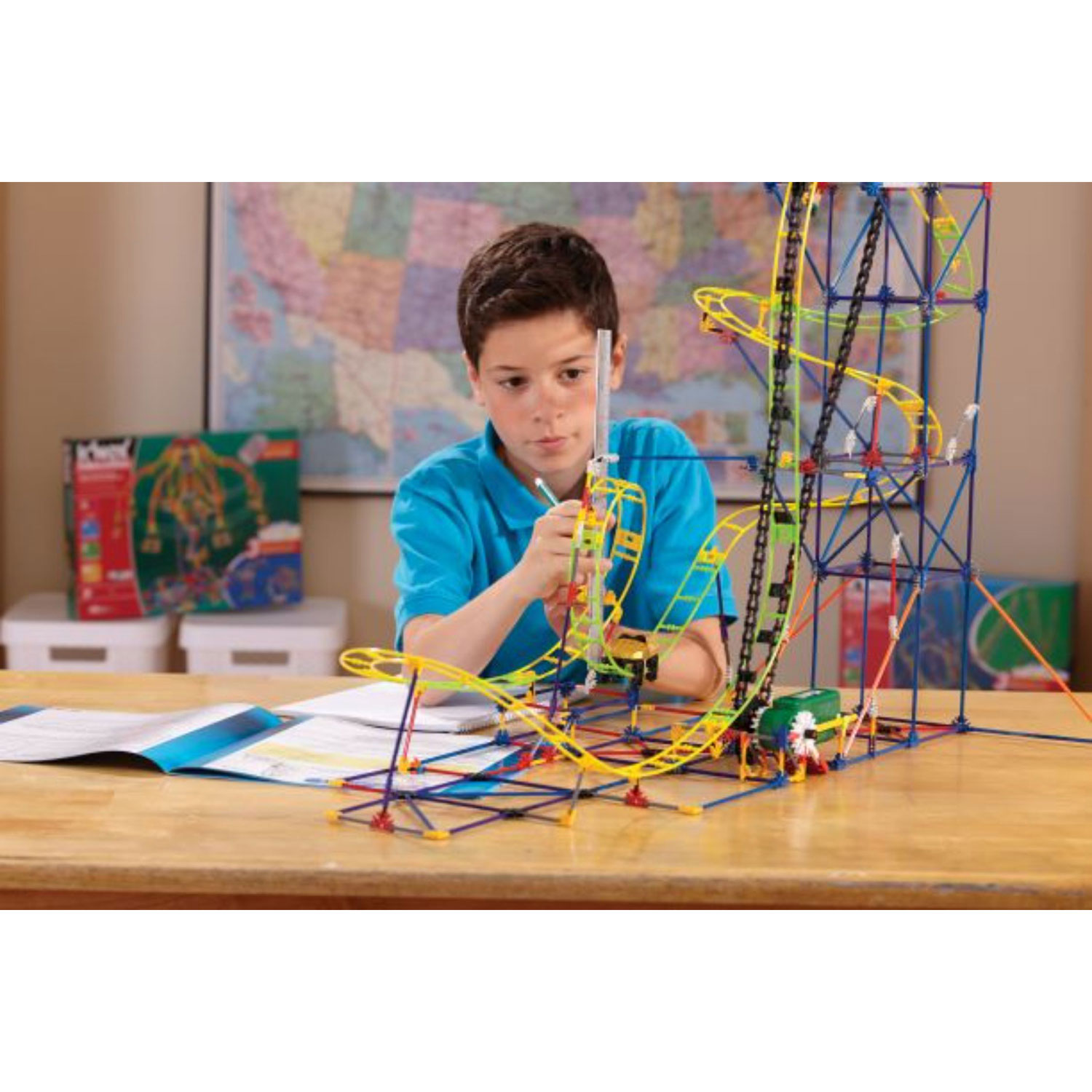 K’NEX Education STEM Explorations Roller Coaster Building Set - 546 Pieces