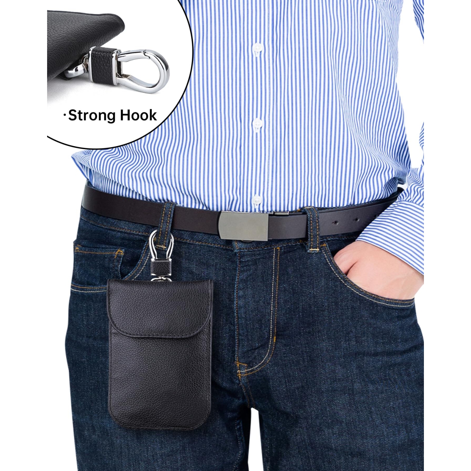 Sac pour porte-clés, protecteur pour porte-clés Faraday, pochette antivol, bloqueur de boîtier antivol, sac de blocage de signal RFID pour clé de