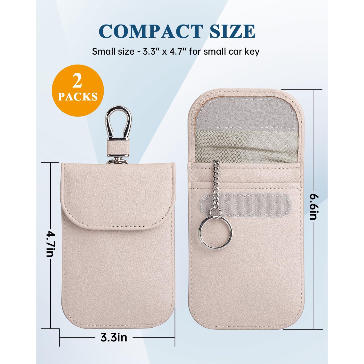 Sac pour porte-clés, protecteur pour porte-clés Faraday, pochette antivol, bloqueur de boîtier antivol, sac de blocage de signal RFID pour clé de