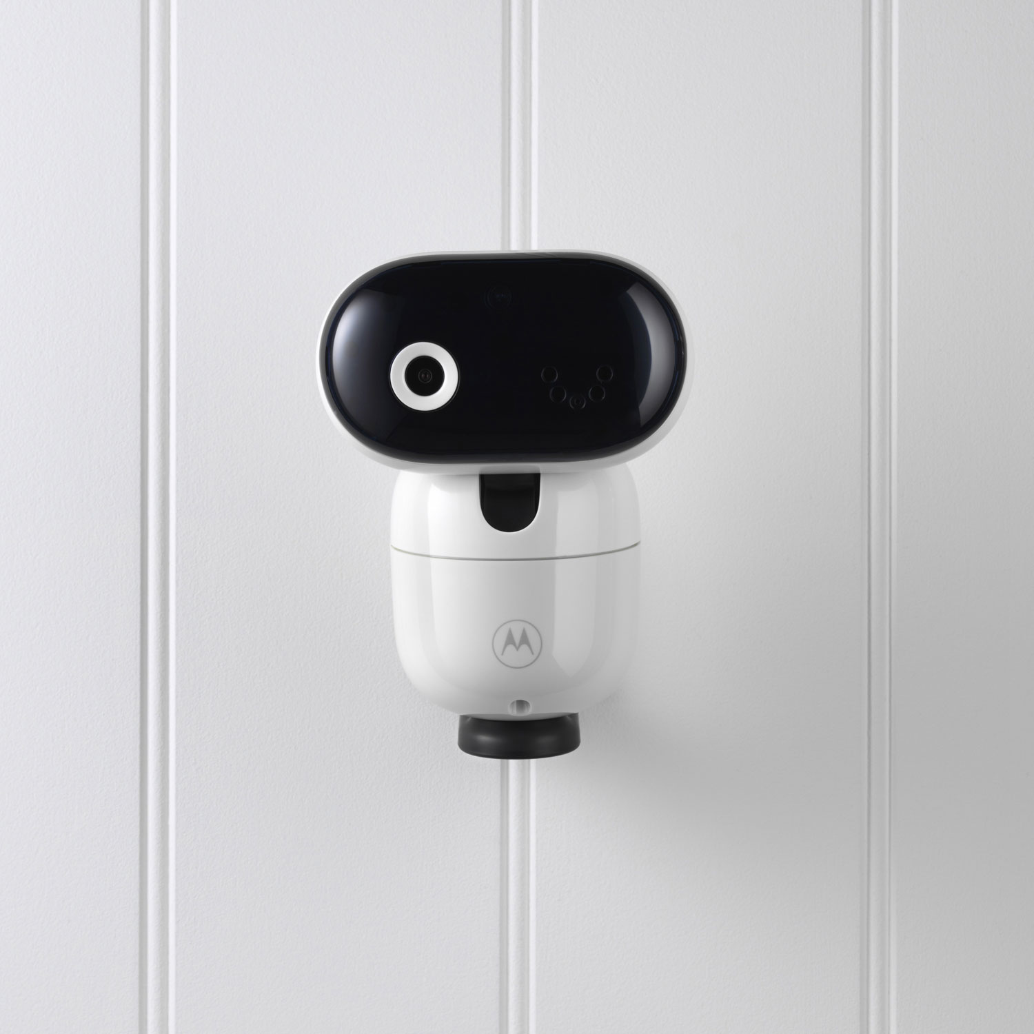 Interphone de surveillance vidéo motorisé HD 5 po de Motorola avec indicateur de niveau sonore DEL - Blanc