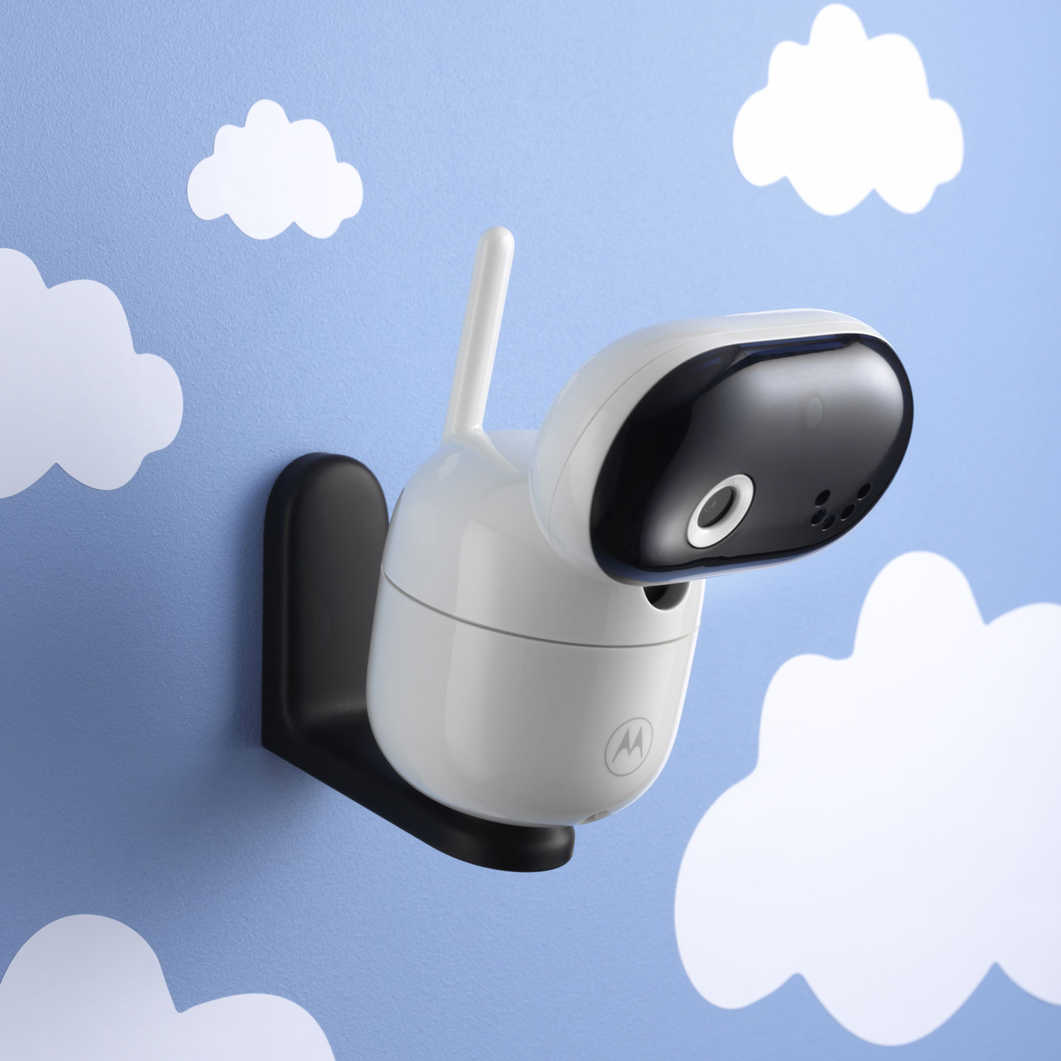 Interphone de surveillance intelligent motorisé Wi-Fi 5 po de Motorola - Blanc