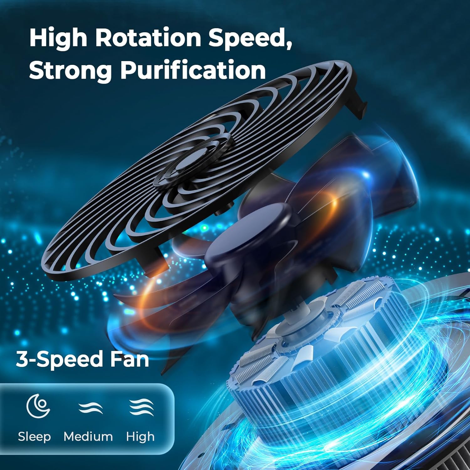 Afloia Small Air Purifier with Fragrance Sponge - White