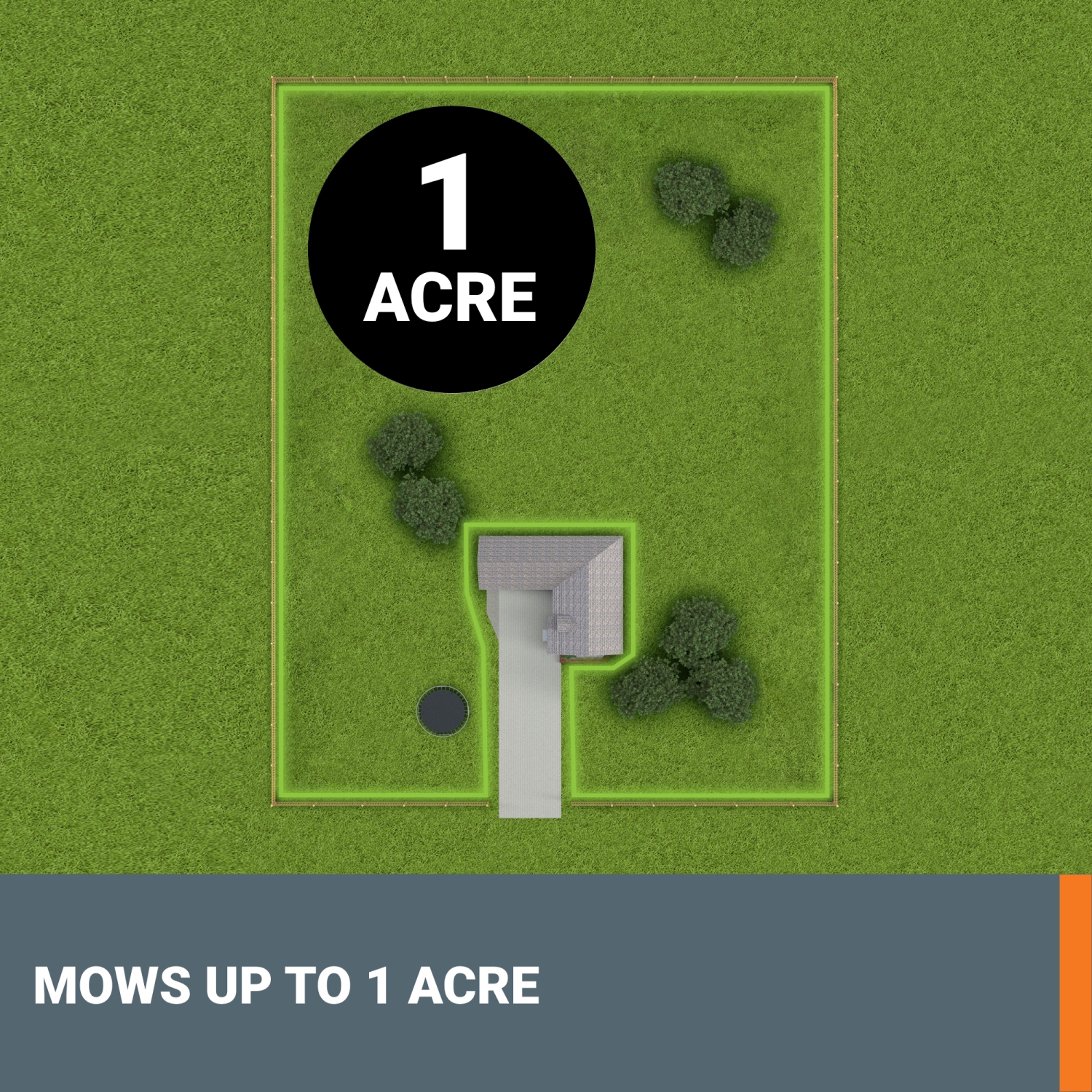 Tondeuse robotique sans Boundatless Vision WORX WR235 Landorid Vision de 20&nbsp;V