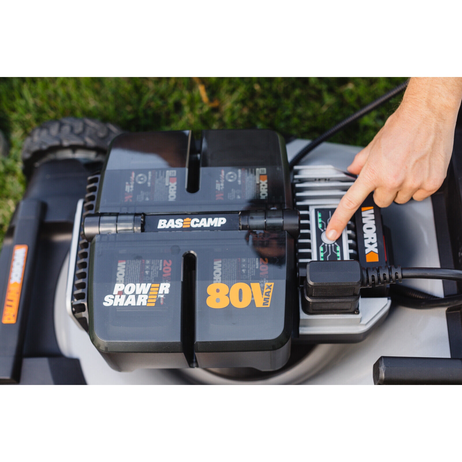 Worx WG761 Nitro 80V 21" Cordless Self-Propelled Lawn Mower with Brushless Motor & Rear Wheel Drive