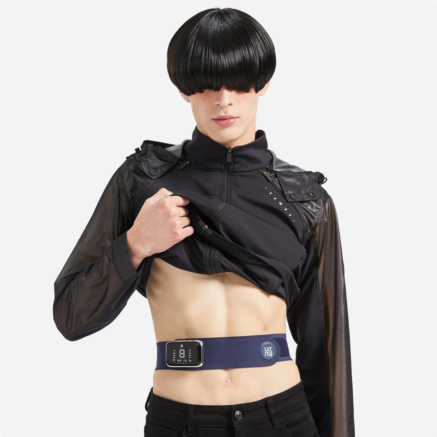 Master Massage Portable Heating Pad Heated Belt for Lower Back Pain Relief - Menstrual Pain Belt with Heat –Tens Pulse-Vibration Massage, Belly