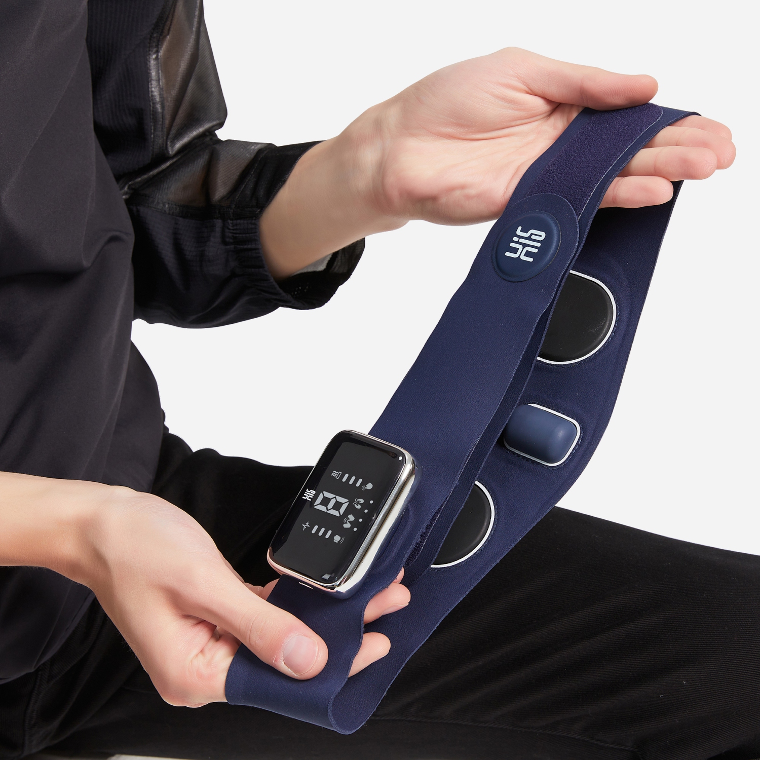 Master Massage Portable Heating Pad Heated Belt for Lower Back Pain Relief - Menstrual Pain Belt with Heat –Tens Pulse-Vibration Massage, Belly