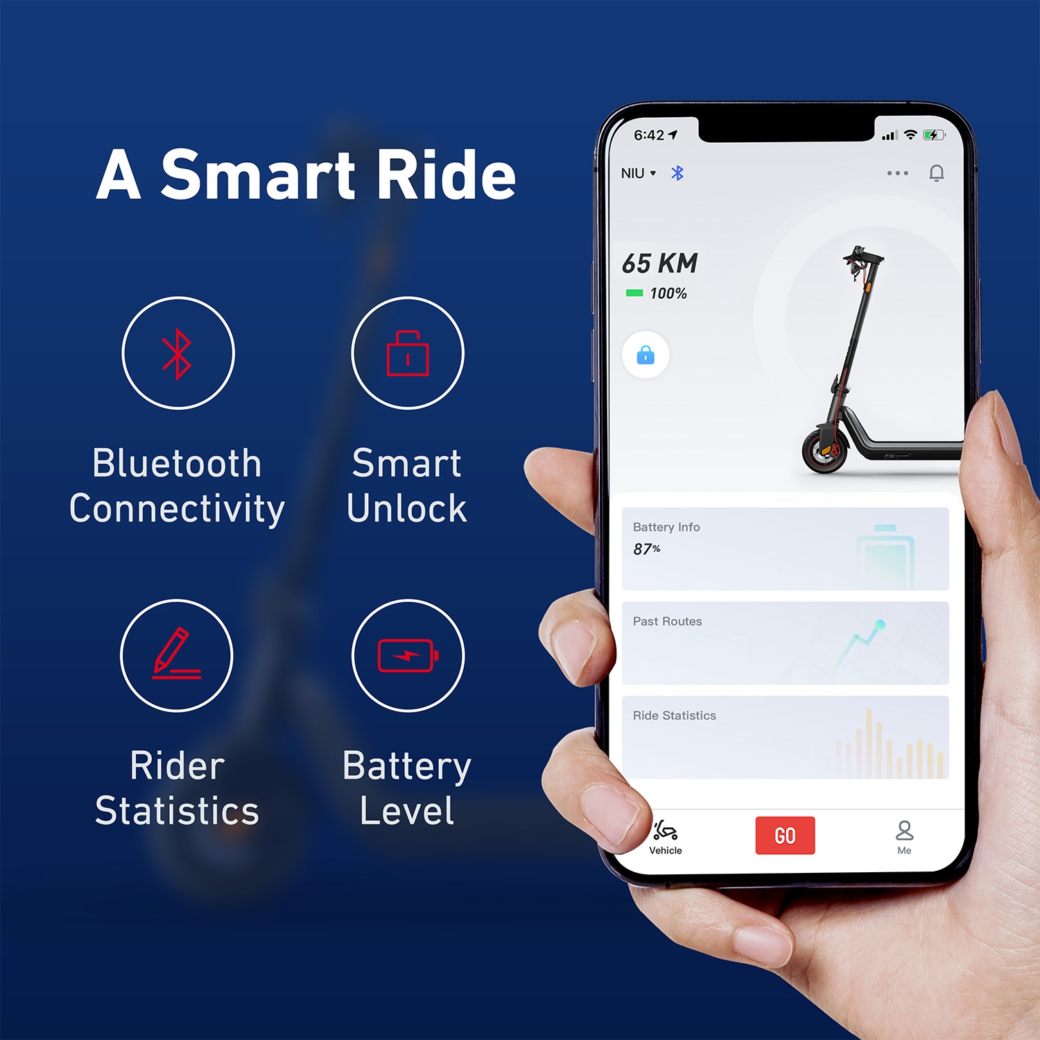 Refurbished Good - Niu KQi3 Max 450W Scooter Electrique Grey