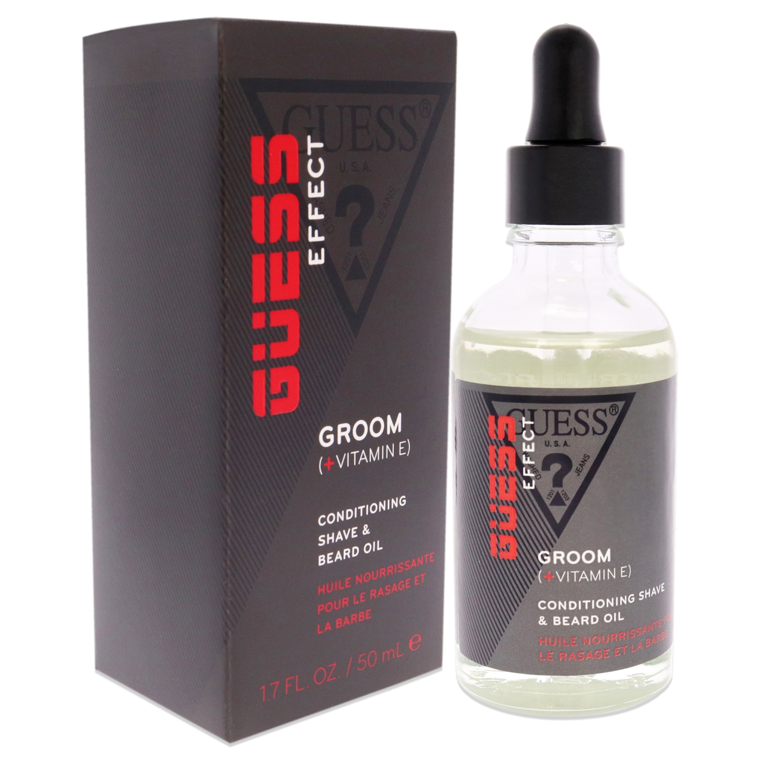 Guess Effect Boost Conditioning Shave and Beard Oil by Guess for Men - 1.7 oz Oil