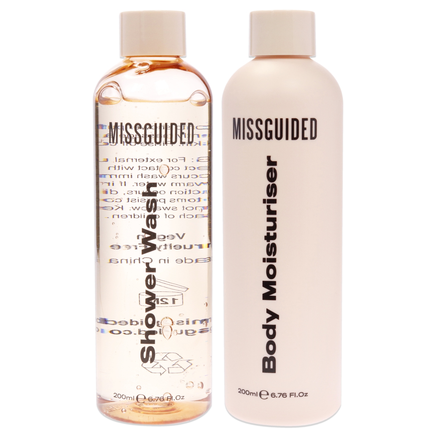So Fresh So Clean Set by Missguided for Women - 2 Pc 6.76oz Shawer Wash, 6.76oz Body Moisturizer