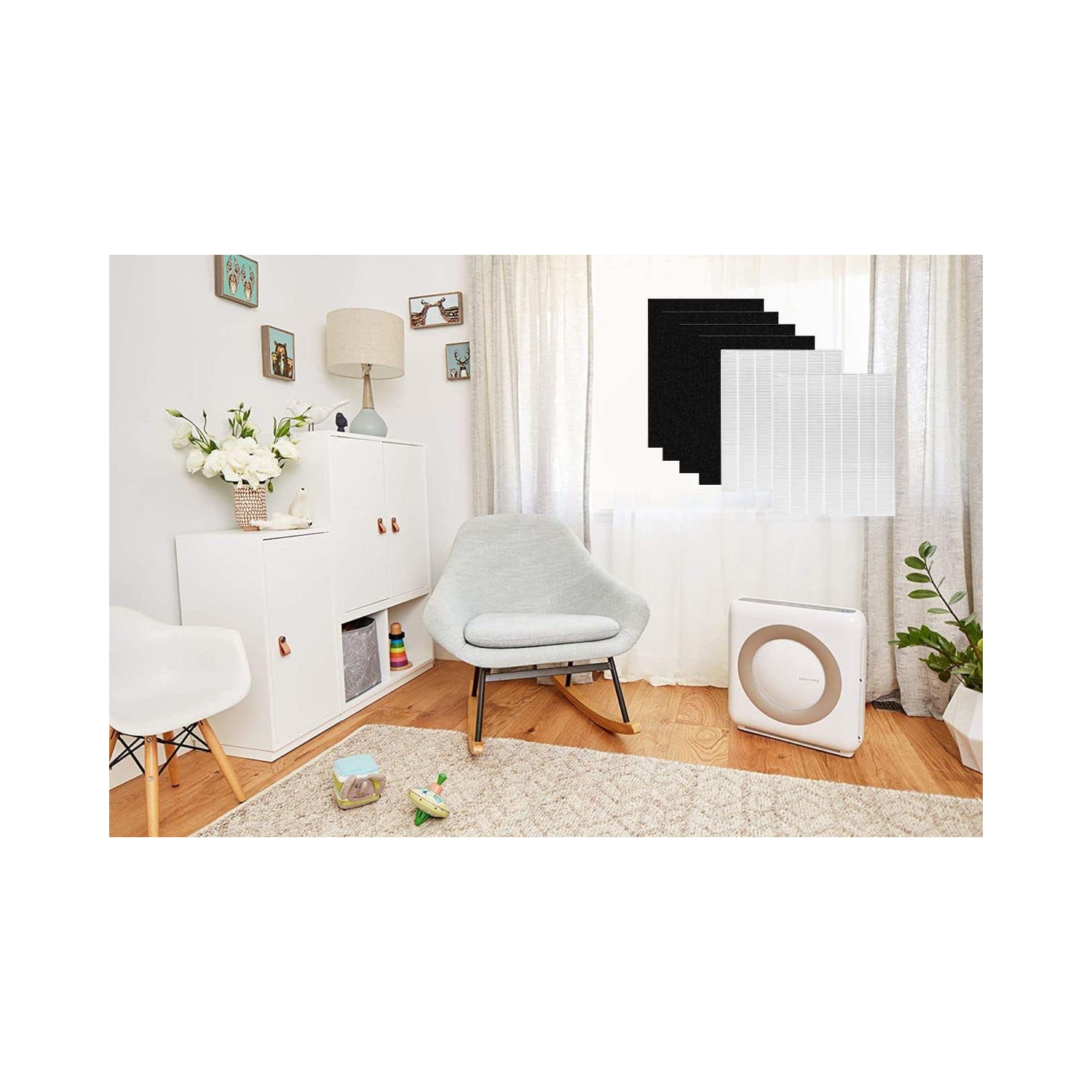 Replacement for Coway AP-1512HH Mighty Air Purifier Filter Compatible with Coway AP-1512HH 3304899 AP1512HH AP1512 1512 1512HH