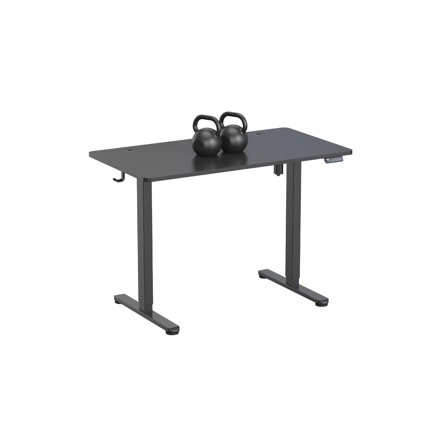 Bureau debout électrique tout-en-un, bureau d'ordinateur debout ergonomique réglable et 43 dessus de table 24&nbsp;po