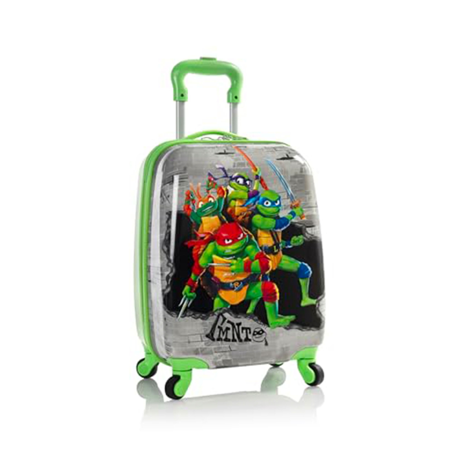 Teenage Mutant Ninja Turtles Hardside 18" Luggage Spinner Carry-on Travel Trolley Suitcase for Kids