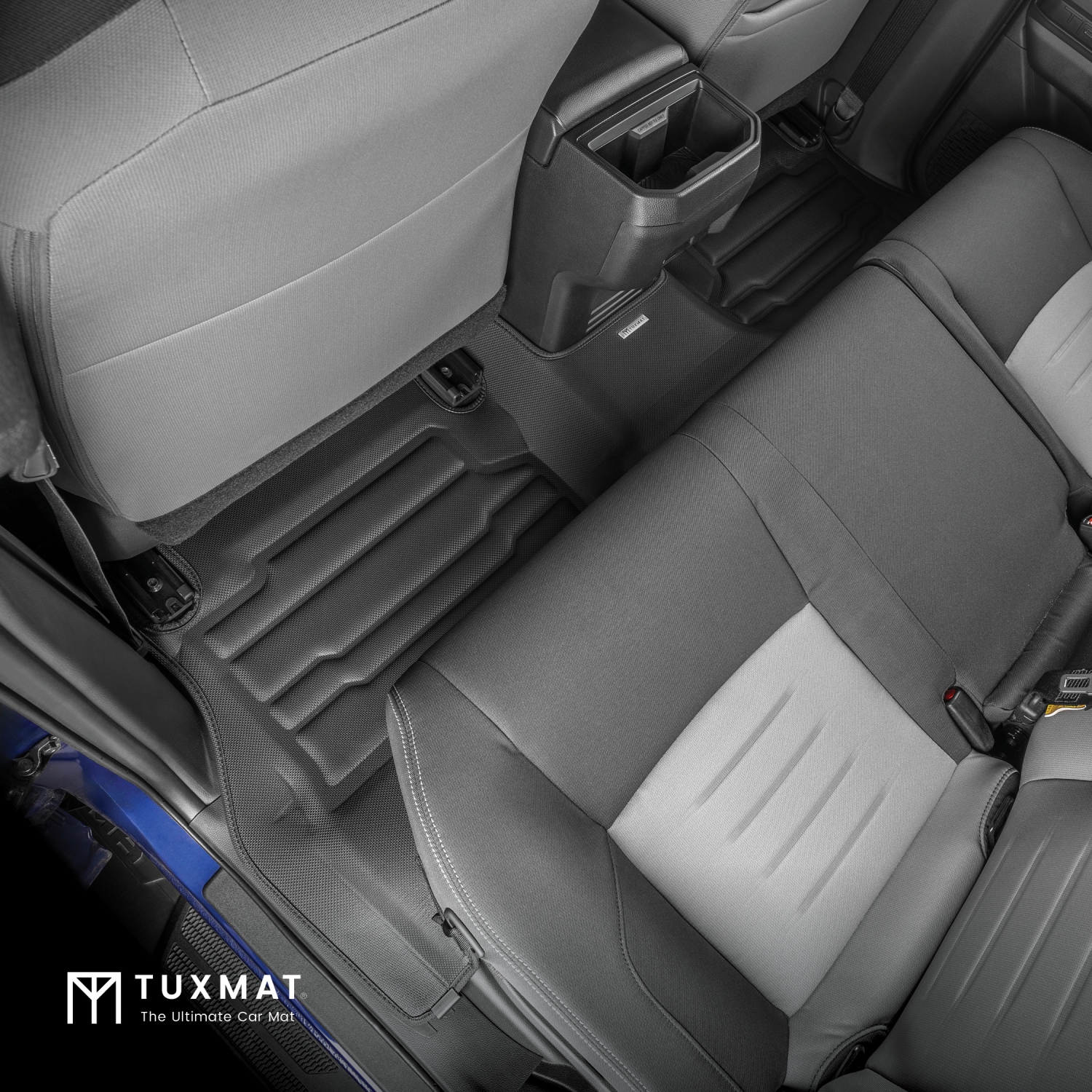 TuxMat - Pour les modèles Toyota Tacoma 2024-2026 à cabine double - Tapis d'auto sur mesure - Couverture maximale, toutes saisons, mesurée au laser -