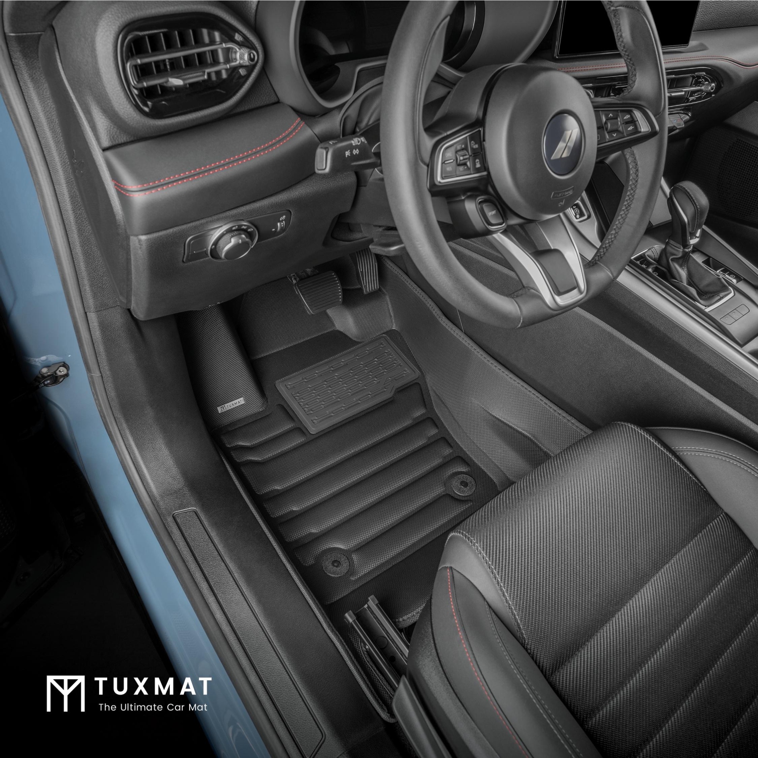 TuxMat - For Dodge Hornet PHEV 2024-2026 Models - Custom Car Mats - Maximum Coverage, All Weather, Laser Measured - This Full Set Includes 1st and
