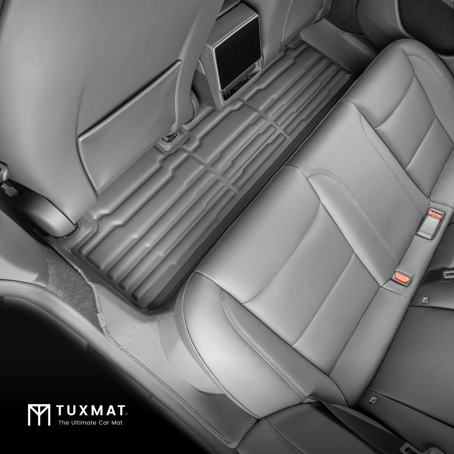 Tapis TuxMat - Pour les modèles Tesla 3 2024-2026 - Tapis d'auto personnalisés - Couverture maximale, toutes saisons, mesurée au laser - Cet ensemble