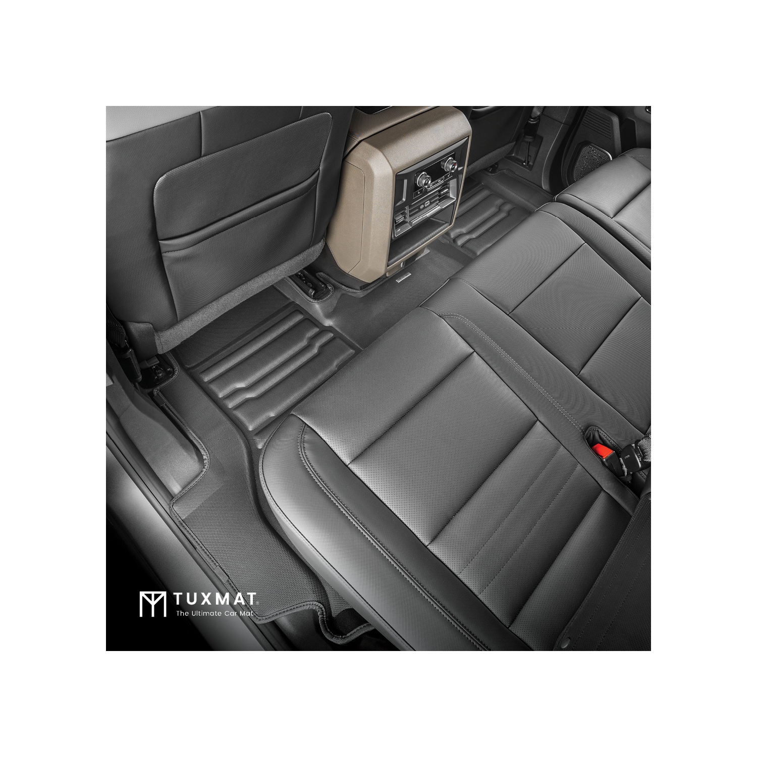 Tapis TuxMat - Pour modèles de VUS Hummer EV 2023-2026 de GMC - Tapis d'auto personnalisés - Couverture maximale, toutes saisons, mesurée au laser -