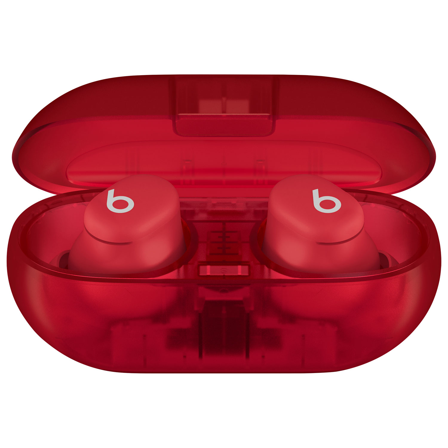 Écouteurs boutons 100 % sans fil à isolation sonore Solo Buds de Beats by Dr. Dre - Rouge transparent