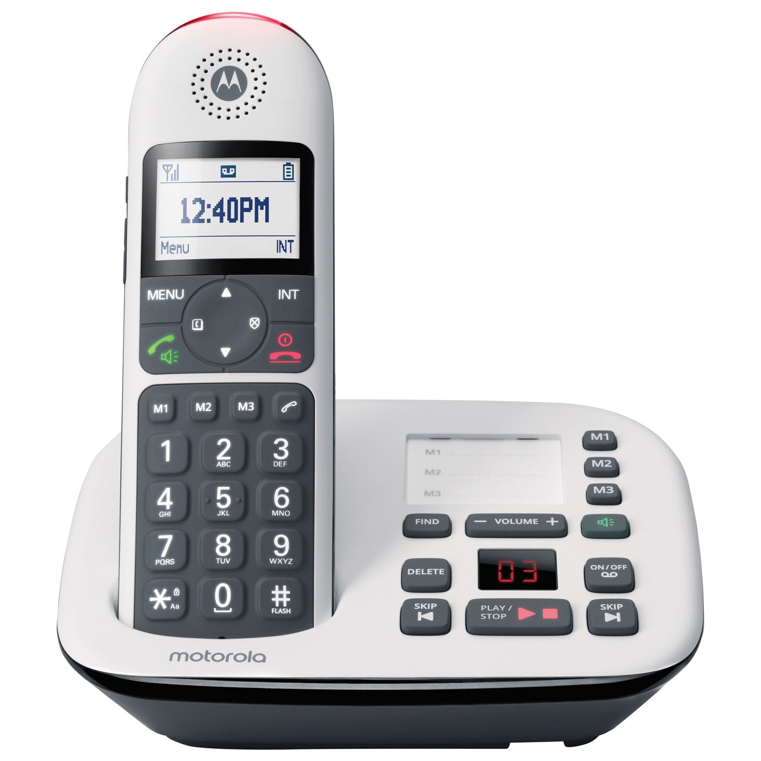Motorola CD501 DECT 6.0 1-Handset Cordless Phone - White
