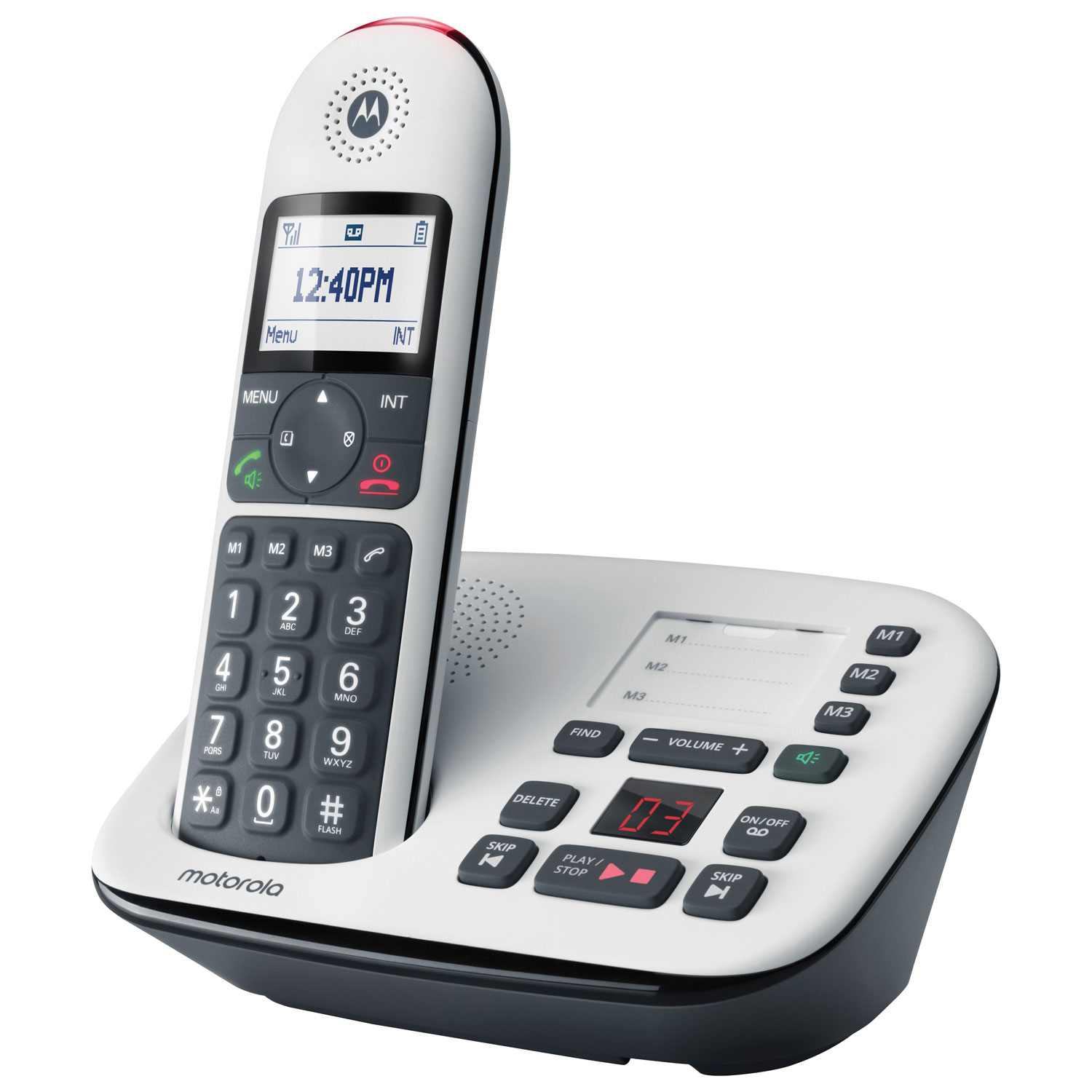 Motorola CD501 DECT 6.0 1-Handset Cordless Phone - White