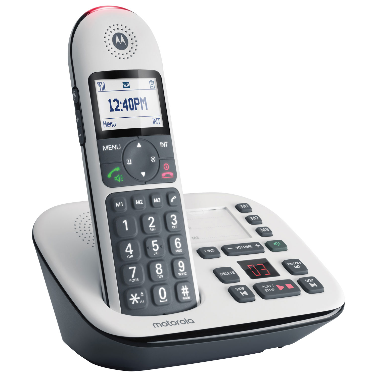 Motorola CD501 DECT 6.0 1-Handset Cordless Phone - White