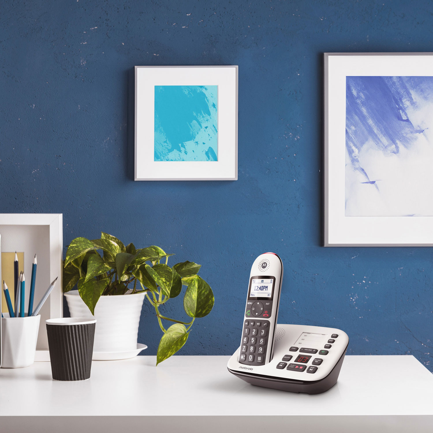 Motorola CD501 DECT 6.0 1-Handset Cordless Phone - White