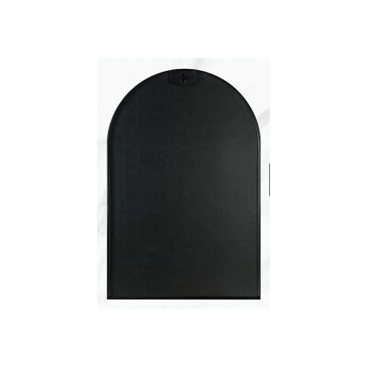 KOSSMAI 30"X 20" Arch Wall Mirror with Metal Frame for Living Room Bathroom Bed Room Entry - Black