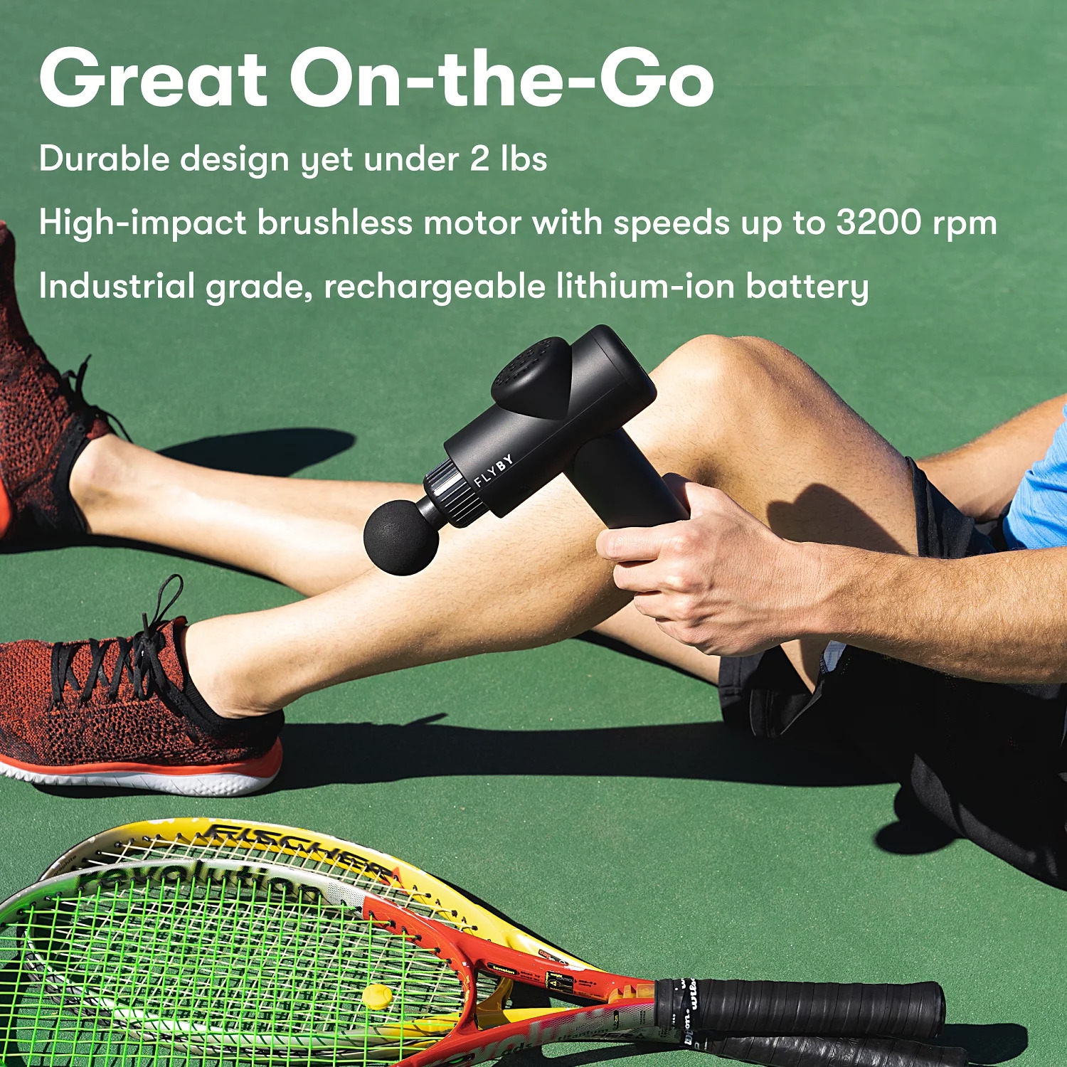 Flyby F1Pro Deep Tissue Massage Gun, Black