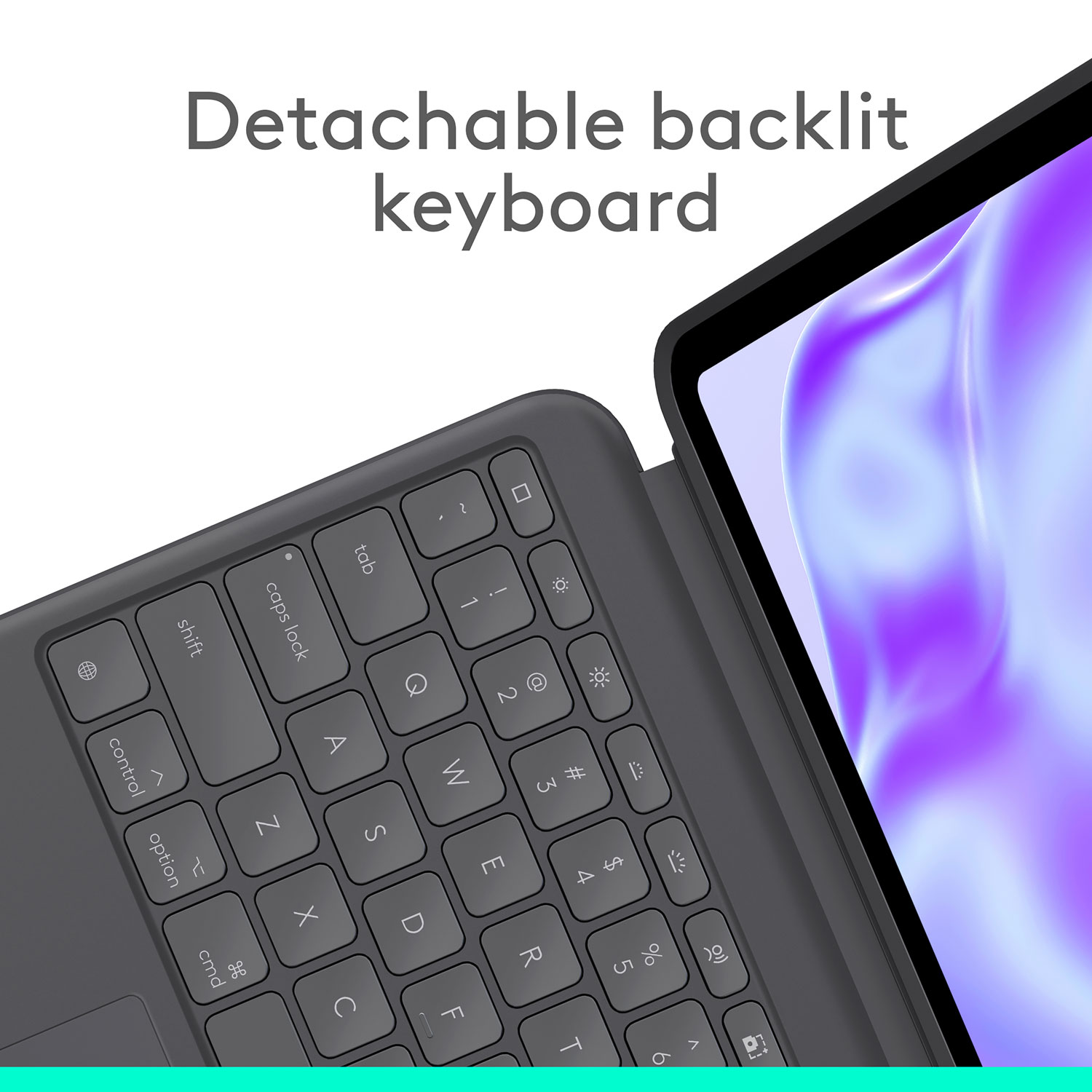 Logitech Combo Touch Keyboard Case with Trackpad for iPad Pro 13" - Graphite - English