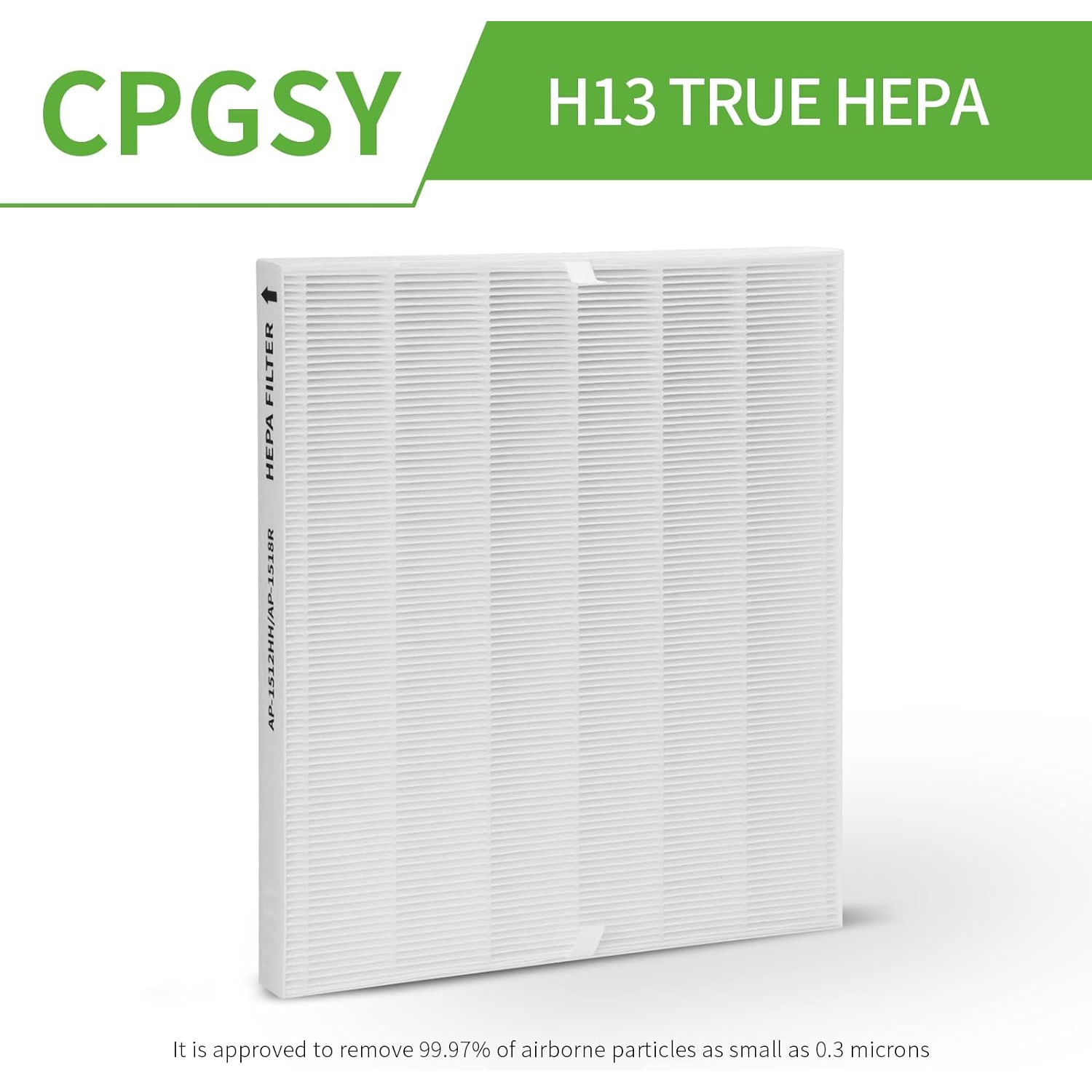 CPGSY AP-1512HH 3 True HEPA + 9 Activated Carbon pre-fileters Replacement, Compatible with Coway AP-1512HH, AP1512-HH-FP, AP-1518, AIRMEGA 200M