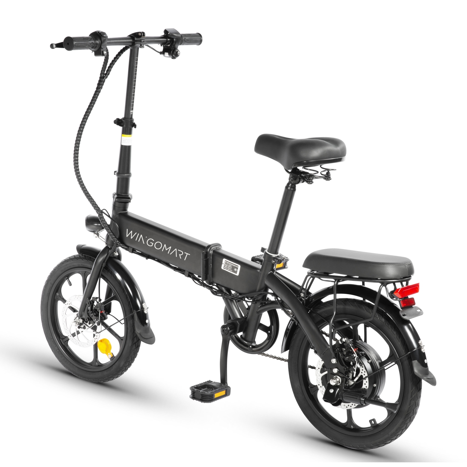 Electric Bike for Adults 16" Battery Range up to 65km with 500W Motor | Folding Electric Bicycle ,Commuter City E-Bike | Cruiser bike w/ 25kmh SPEED