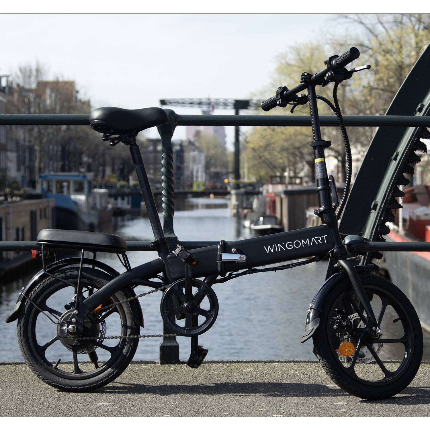 Electric Bike for Adults 16" Battery Range up to 65km with 500W Motor | Folding Electric Bicycle ,Commuter City E-Bike | Cruiser bike w/ 25kmh SPEED