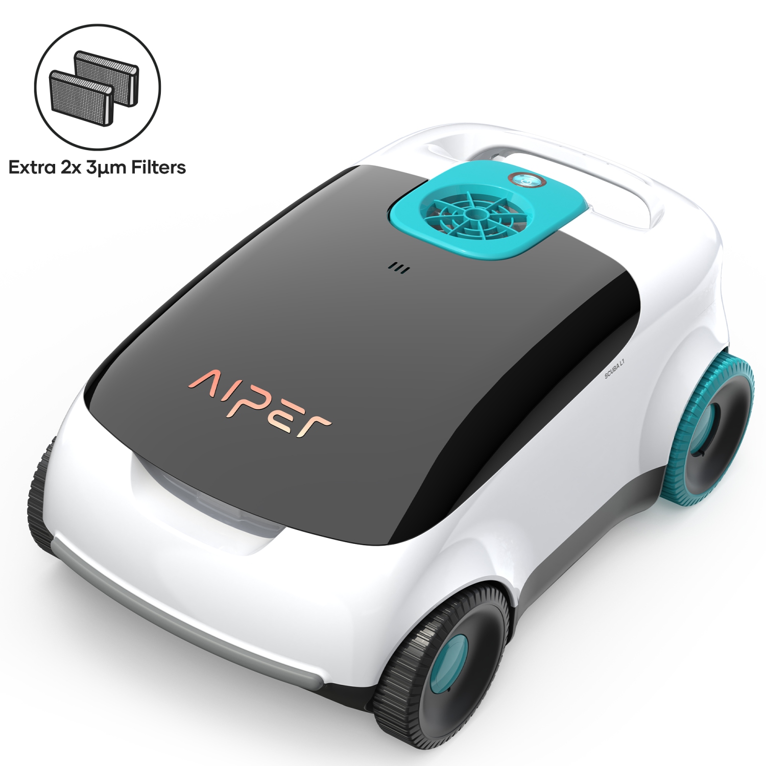 Aiper Scuba L1 Cordless Robotic Pool Cleaner for Above-Ground Pools up to 1100sq.ft, Automatic Pool Vacuum