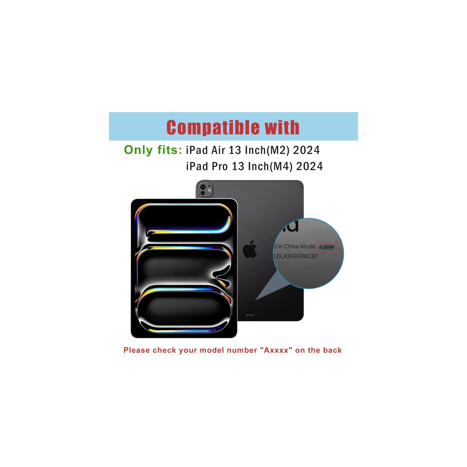 Paquet de 2 protecteurs d'écran en verre trempé pour iPad Air de 13 po 2025/224 iPad Pro de 13 po (M4), pellicule protectrice