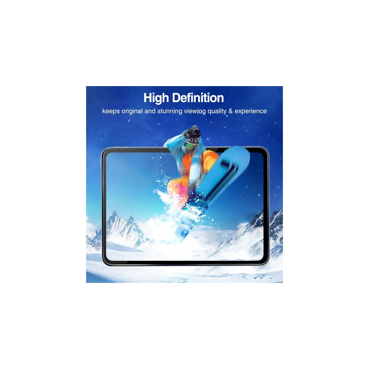 Paquet de 2 protecteurs d'écran en verre trempé pour iPad Air de 13 po 2025/224 iPad Pro de 13 po (M4), pellicule protectrice