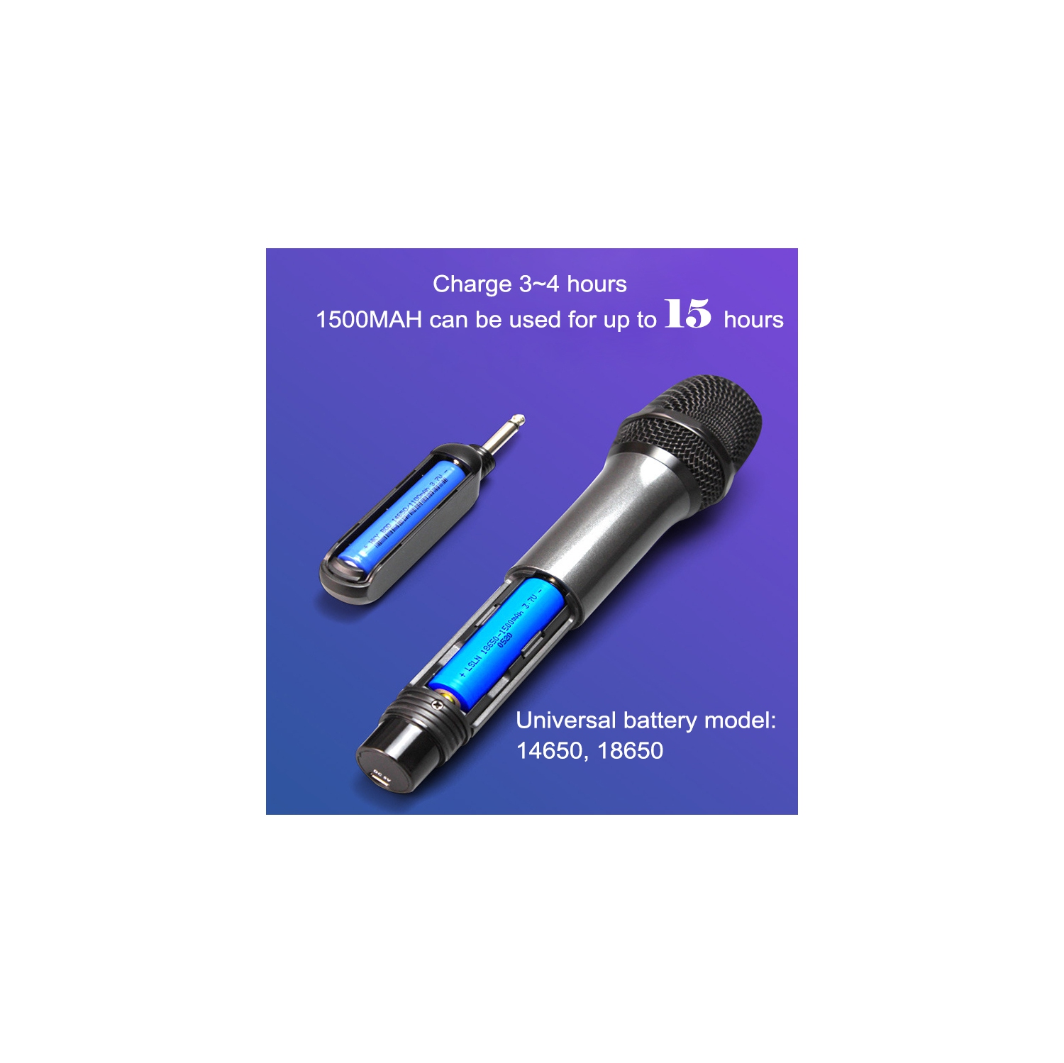 PEAK Karaoke ULTRA Microphones - Rechargeable to 10 hr life