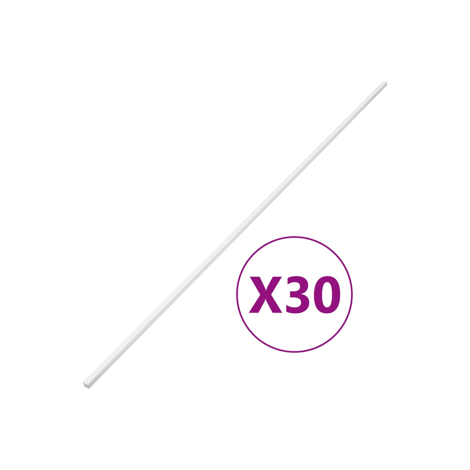 Câble à goulotte vidaXL 30 x 30 x 20&nbsp;mm en PVC 30&nbsp;m