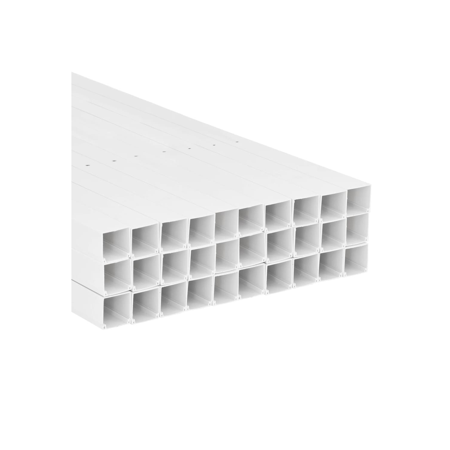 Câble à goulotte vidaXL 60 x 30&nbsp;m PVC 40&nbsp;mm