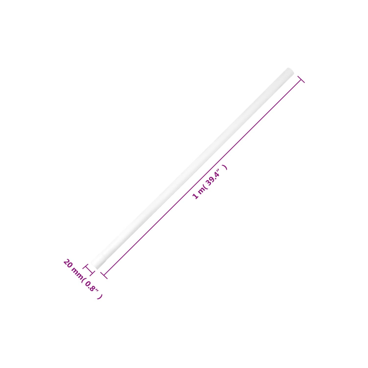 Câblage vidaXL avec pinces Ø10&nbsp;m PVC de 20&nbsp;mm