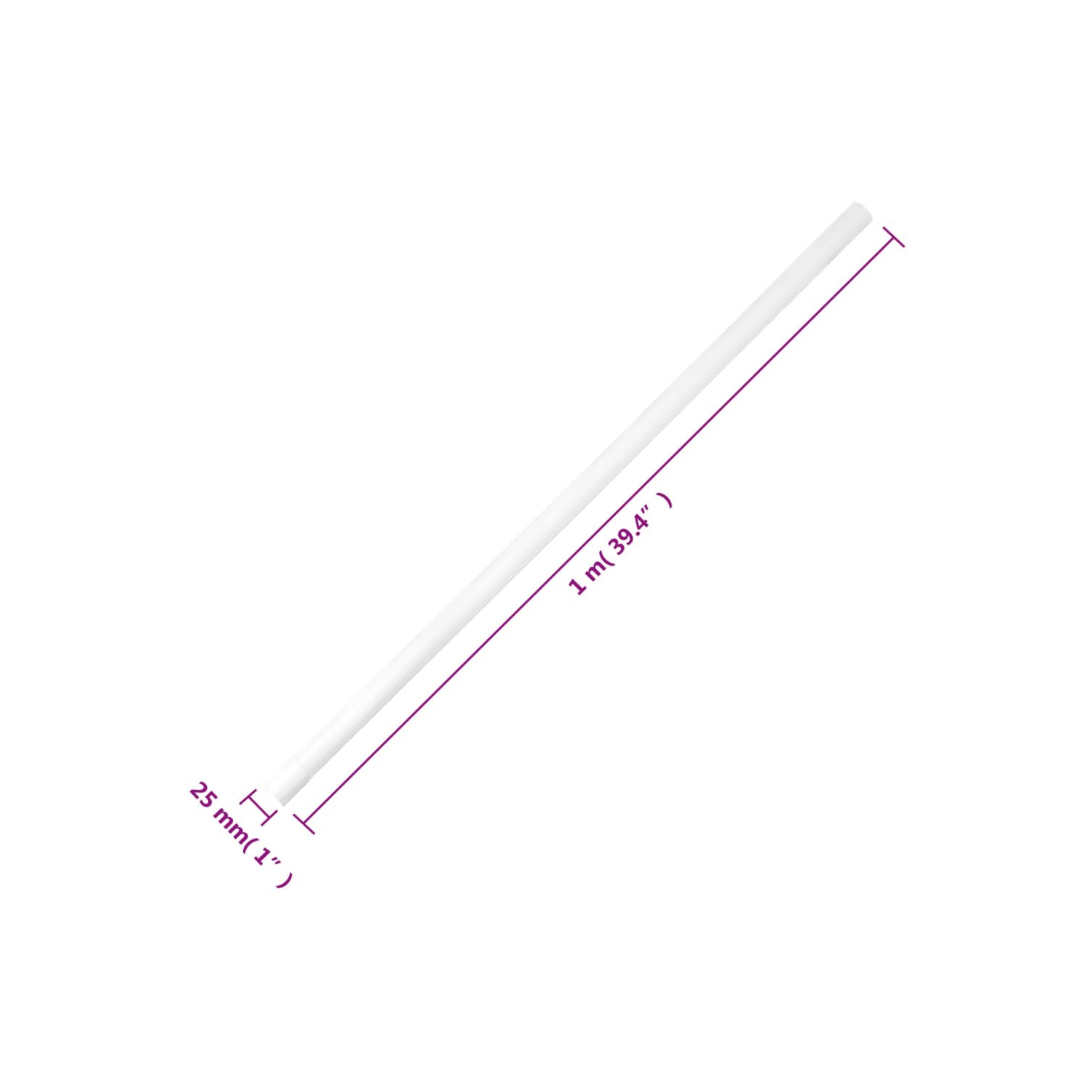 vidaXL Cable Trunkings Ø25 mm 10 m PVC