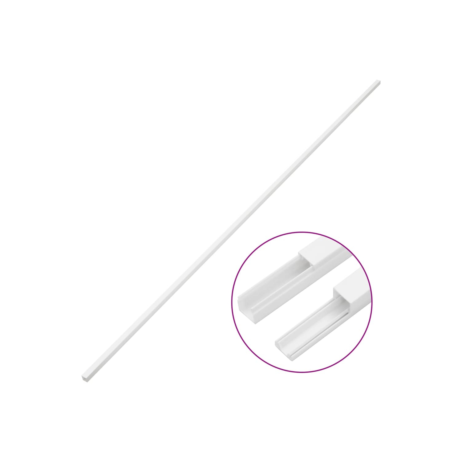 vidaXL Cable Trunking 10x10 mm 10 m PVC